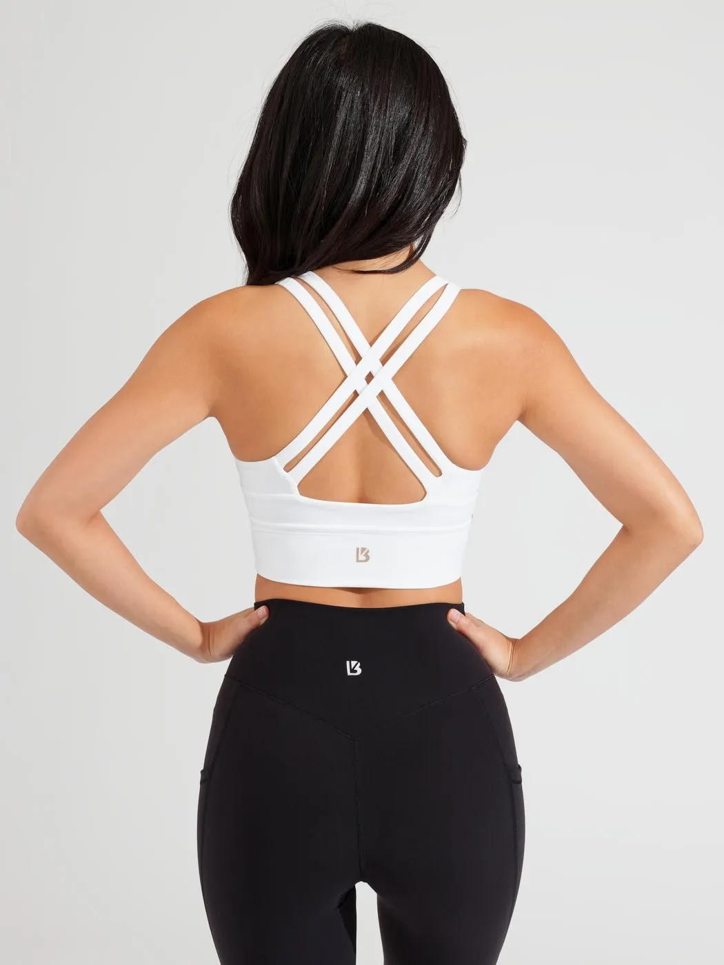 Rosa Sports Bra - White