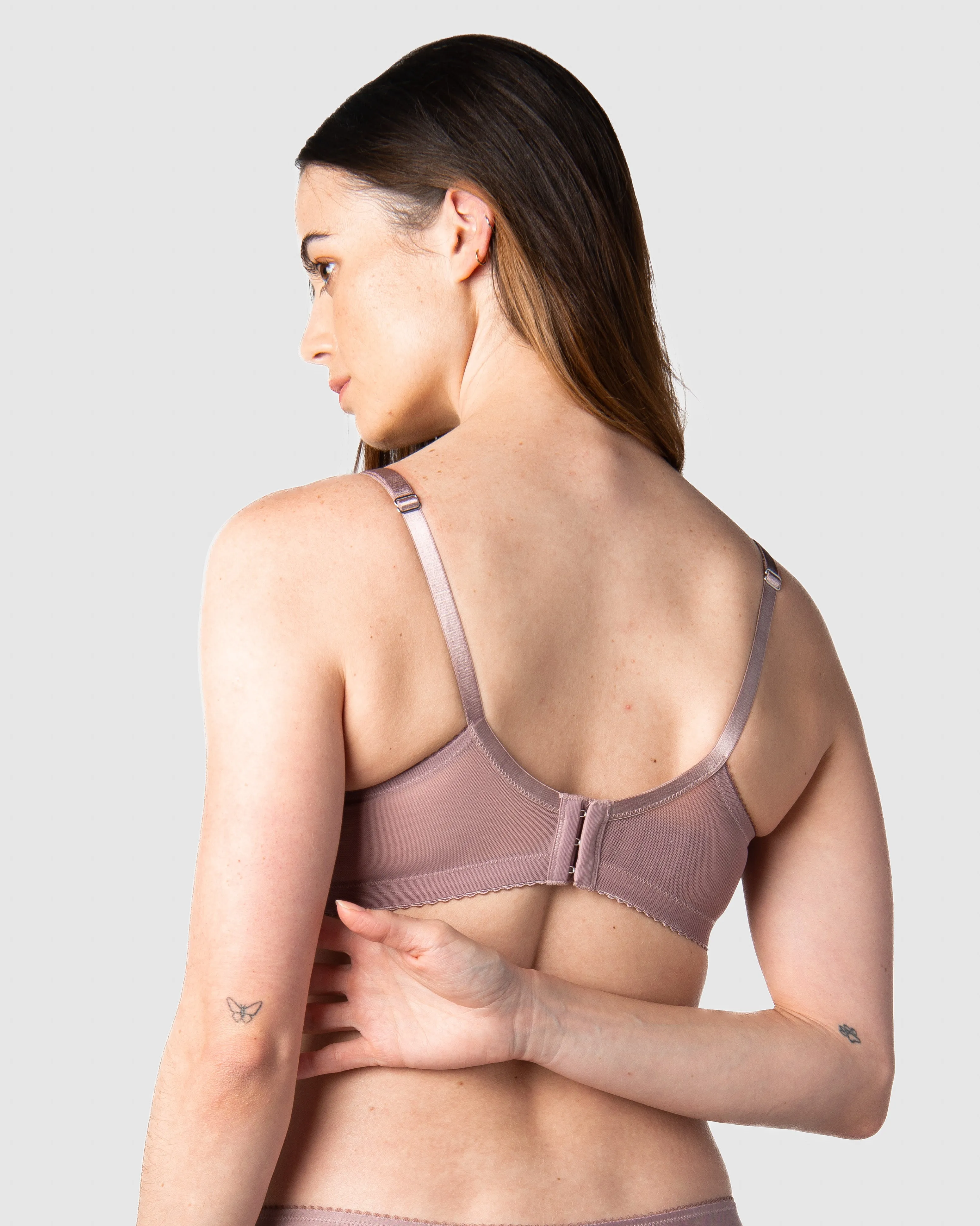 SHOW OFF MOCHA NURSING BRA - WIREFREE