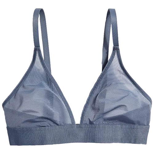 Sieve Triangle Bra in Slate