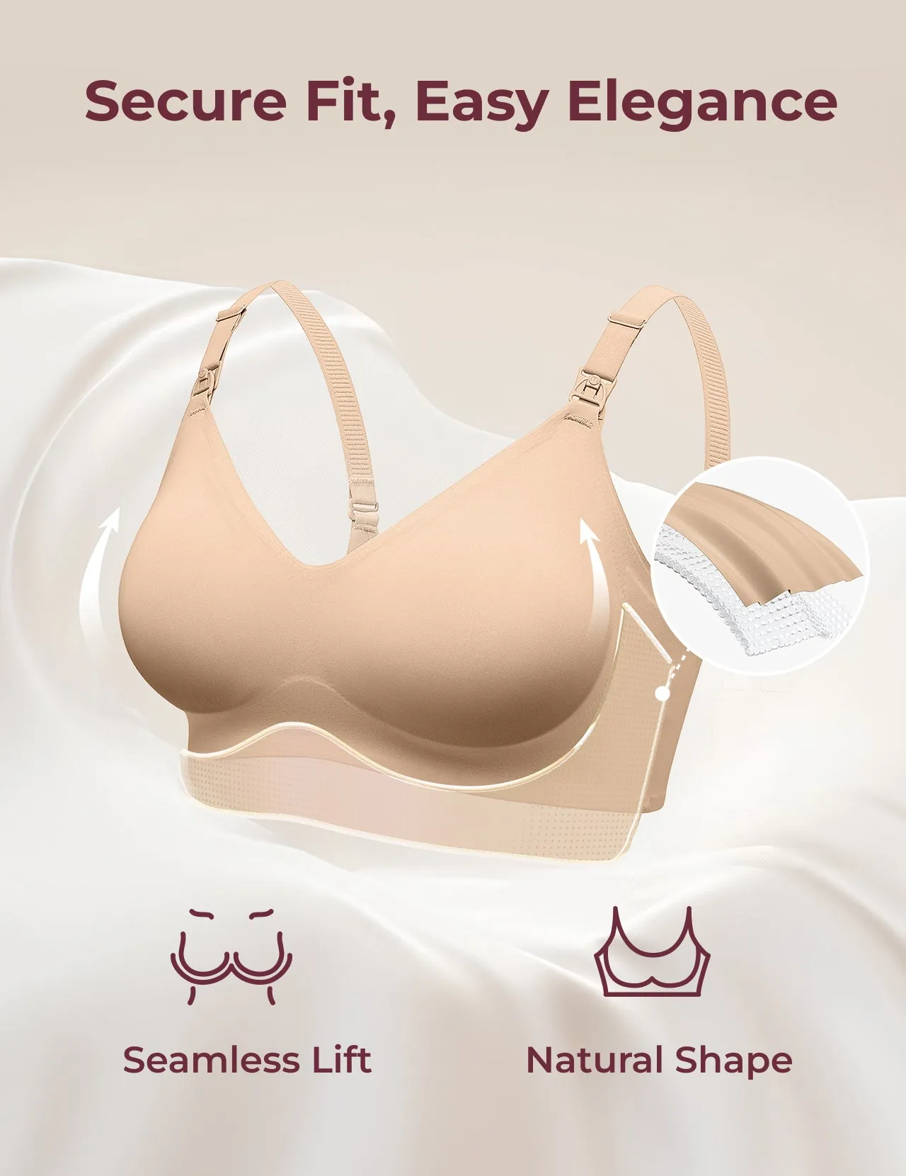 SMOOTH - Ultra Soft & Omni Maternity Nursing Bra-YN21