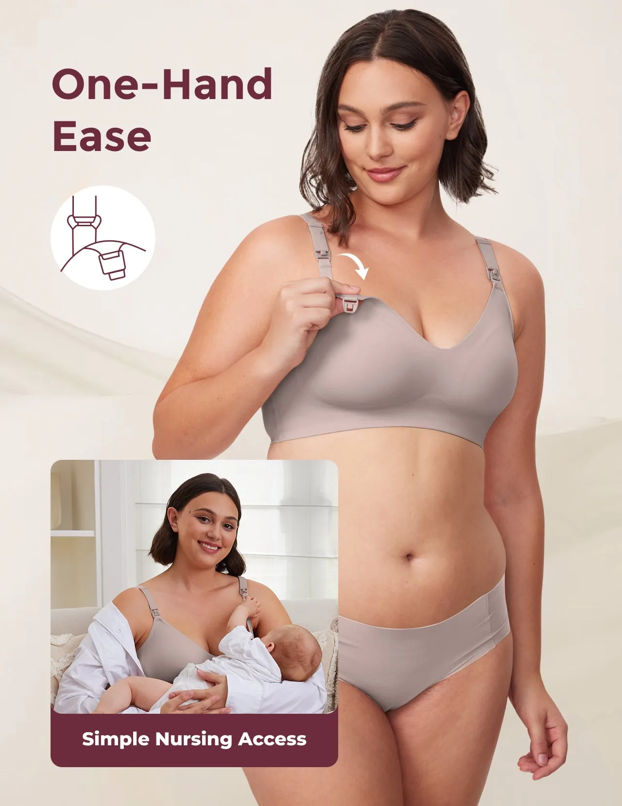 SMOOTH - Ultra Soft & Omni Maternity Nursing Bra-YN21