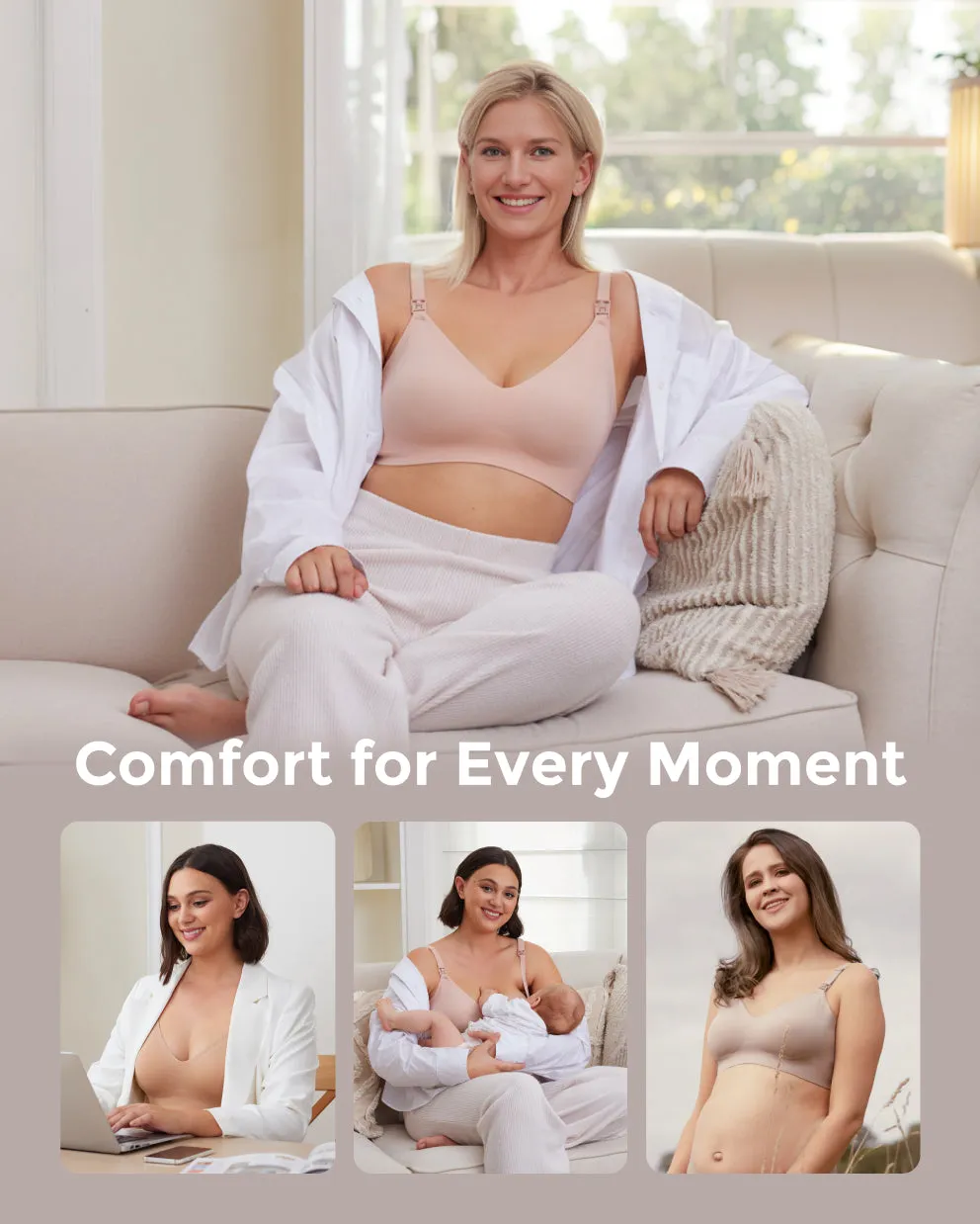 SMOOTH - Ultra Soft & Omni Maternity Nursing Bra-YN21