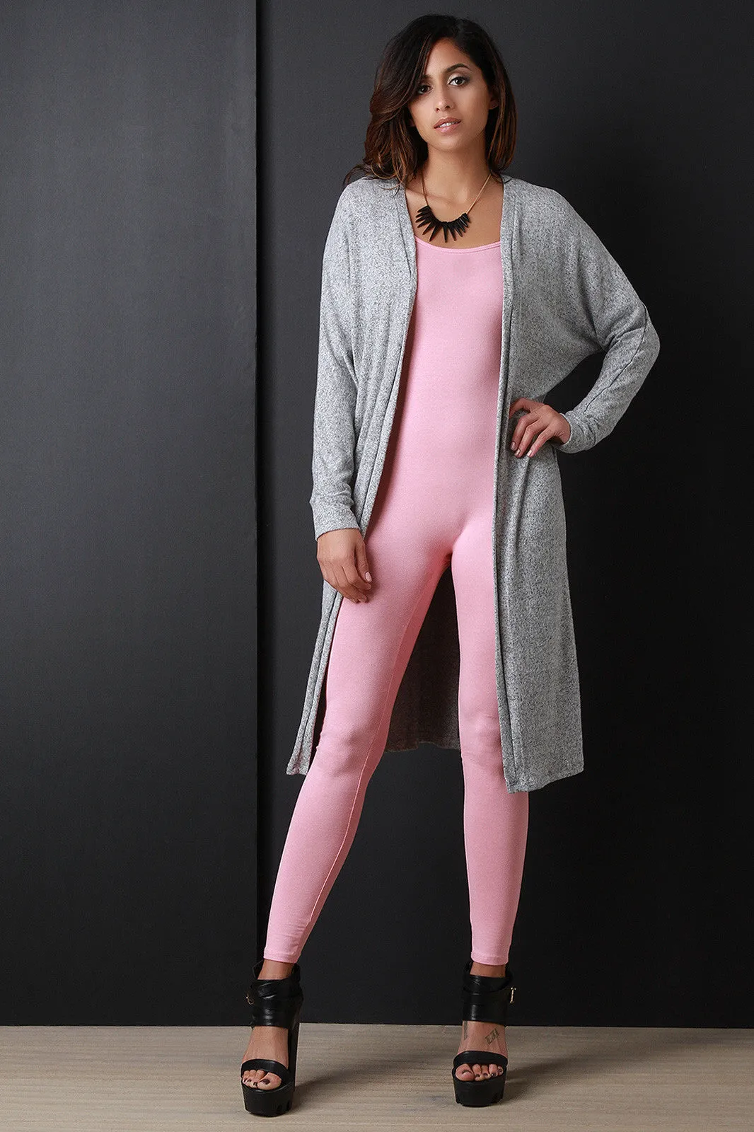 Soft Knit Long Line Cardigan