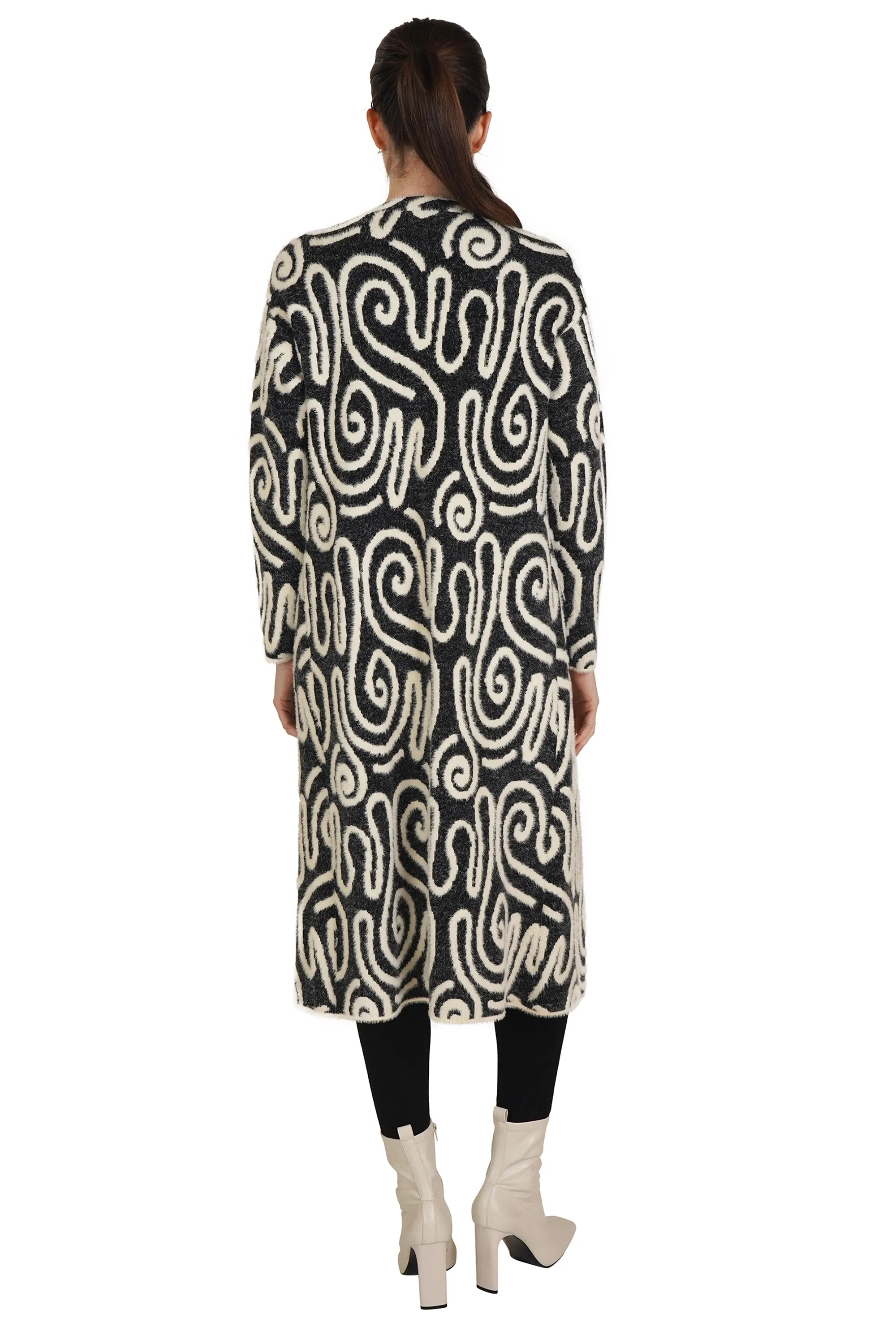 Swirl Long Cardigan