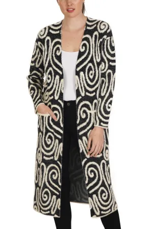 Swirl Long Cardigan