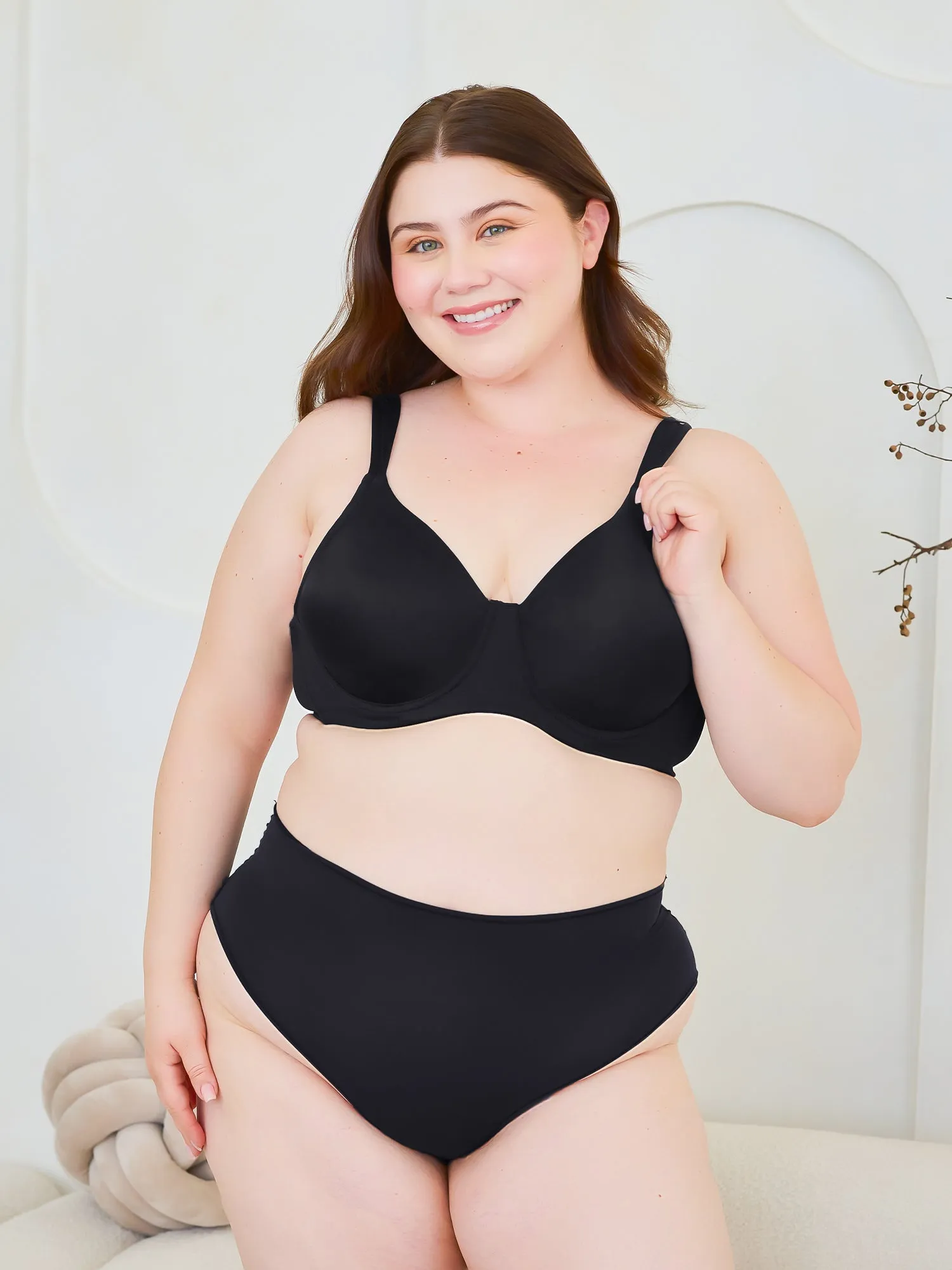 The Brigitte Full Coverage - Padded Underwire T-Shirt Bra