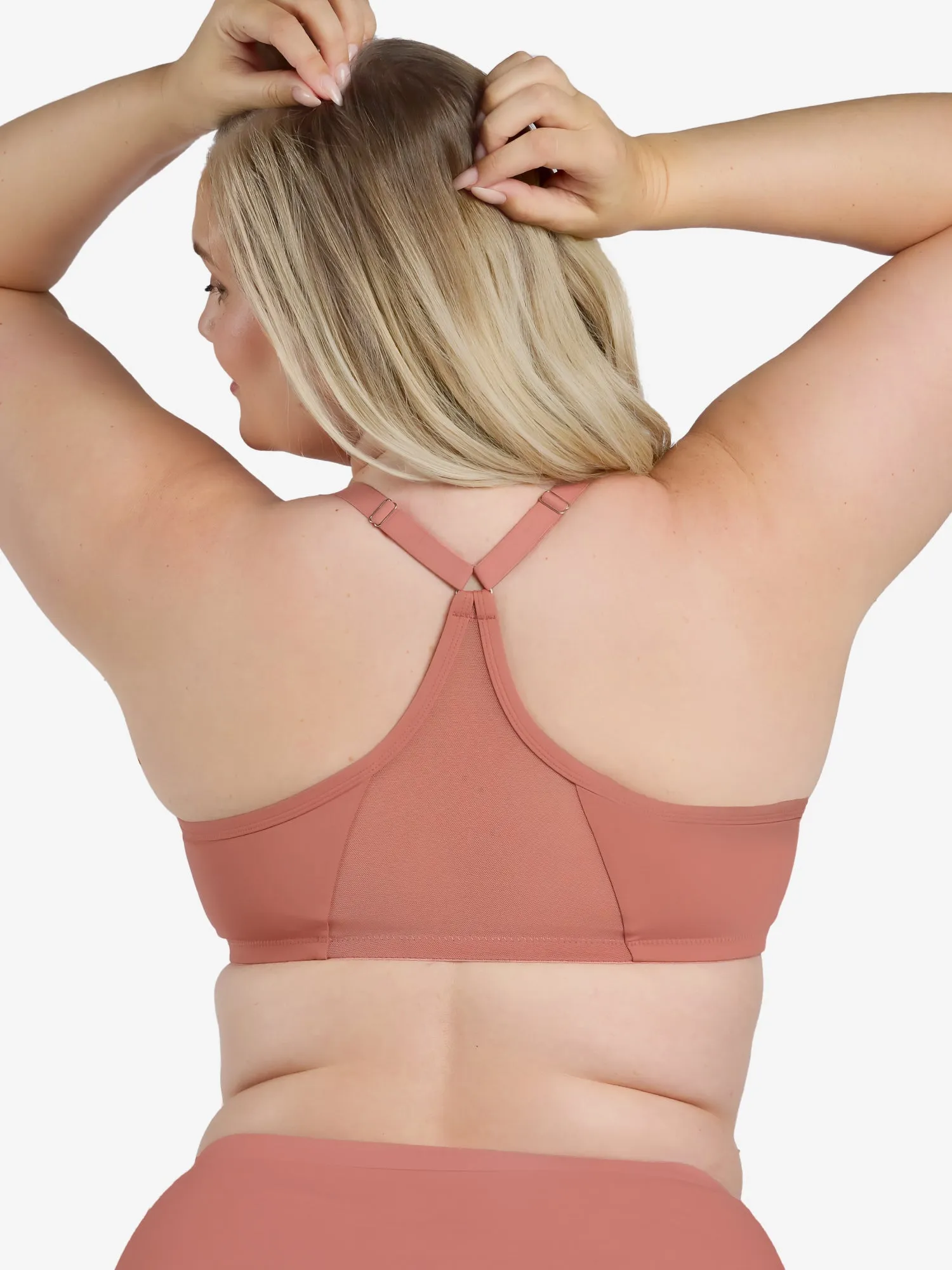 The Luna - Front-Closure Racerback Power Mesh Bra