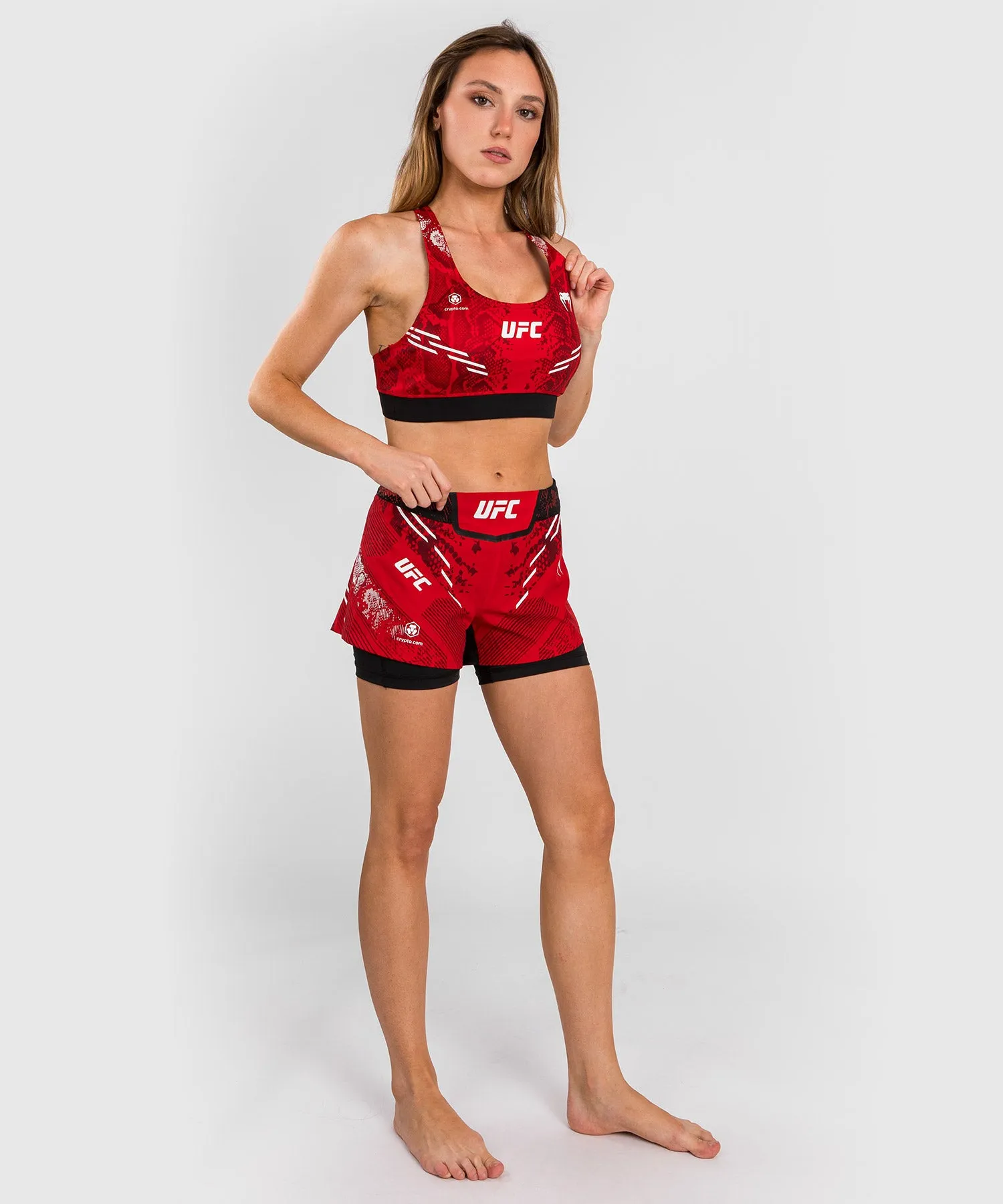 UFC Adrenaline by Venum Authentic Fight Night  Women’s Sports Bra - Red