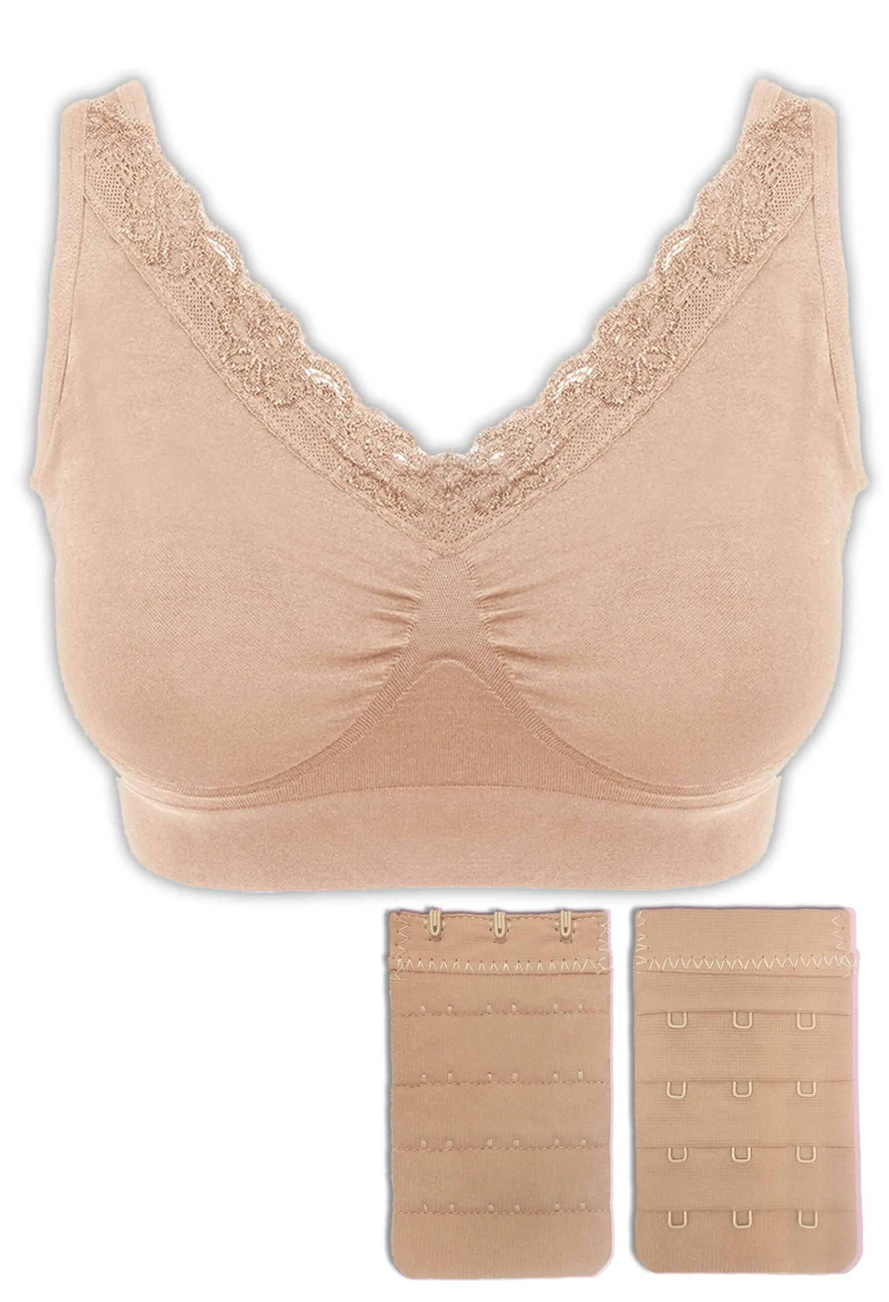 Venus Lace Wire Free Pregnancy Bra   Band Extender Set