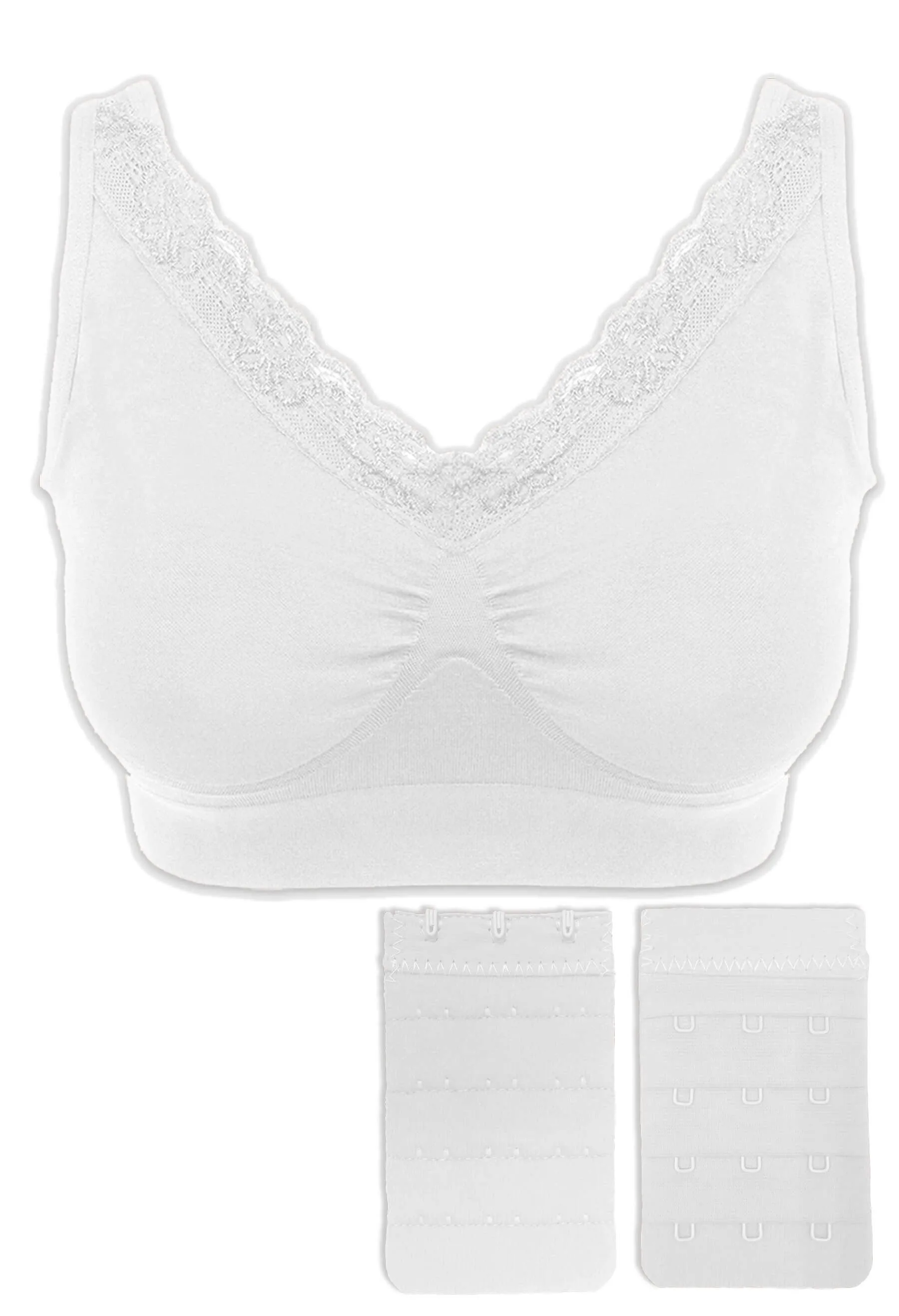 Venus Lace Wire Free Pregnancy Bra   Band Extender Set