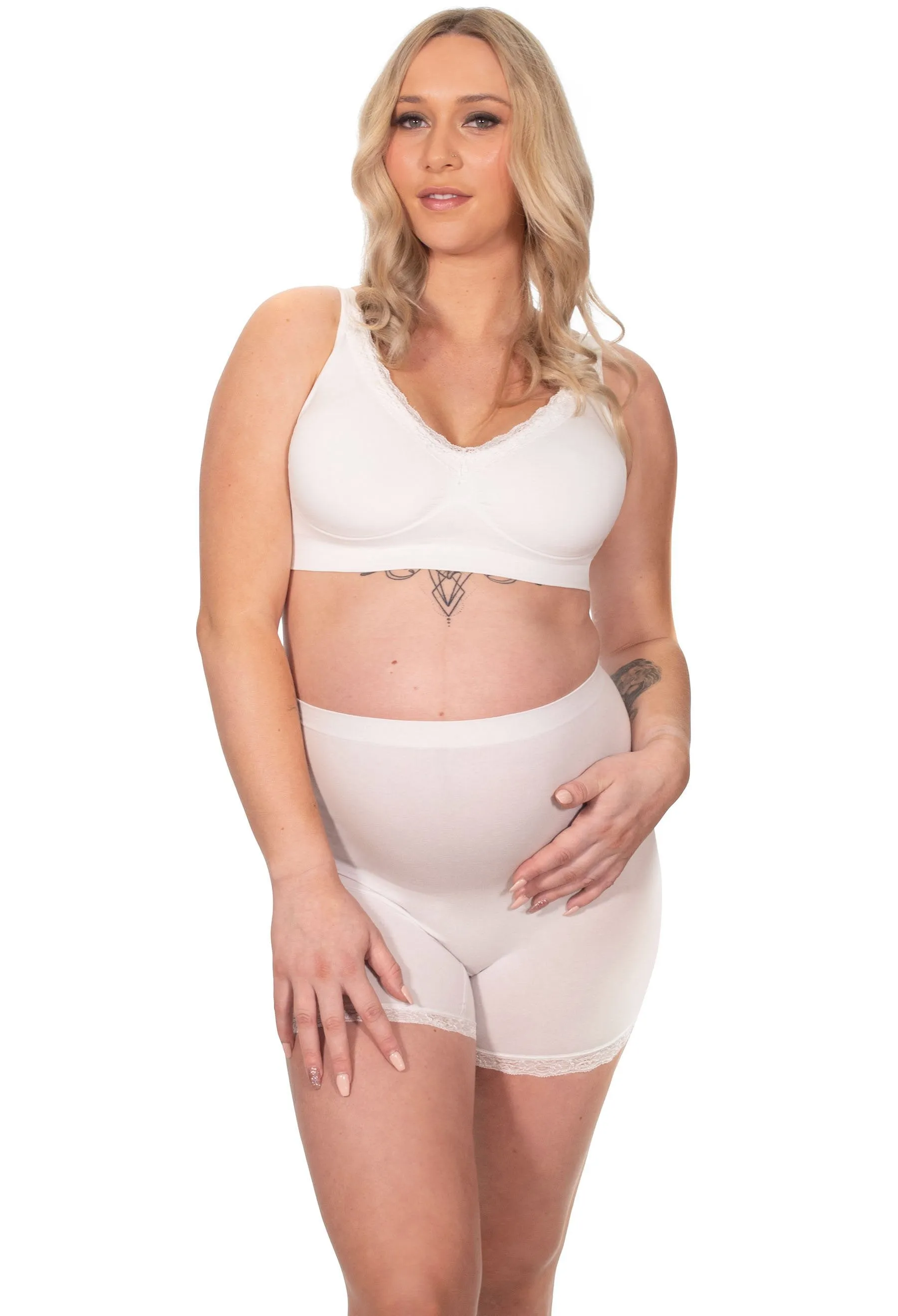 Venus Lace Wire Free Pregnancy Bra   Band Extender Set