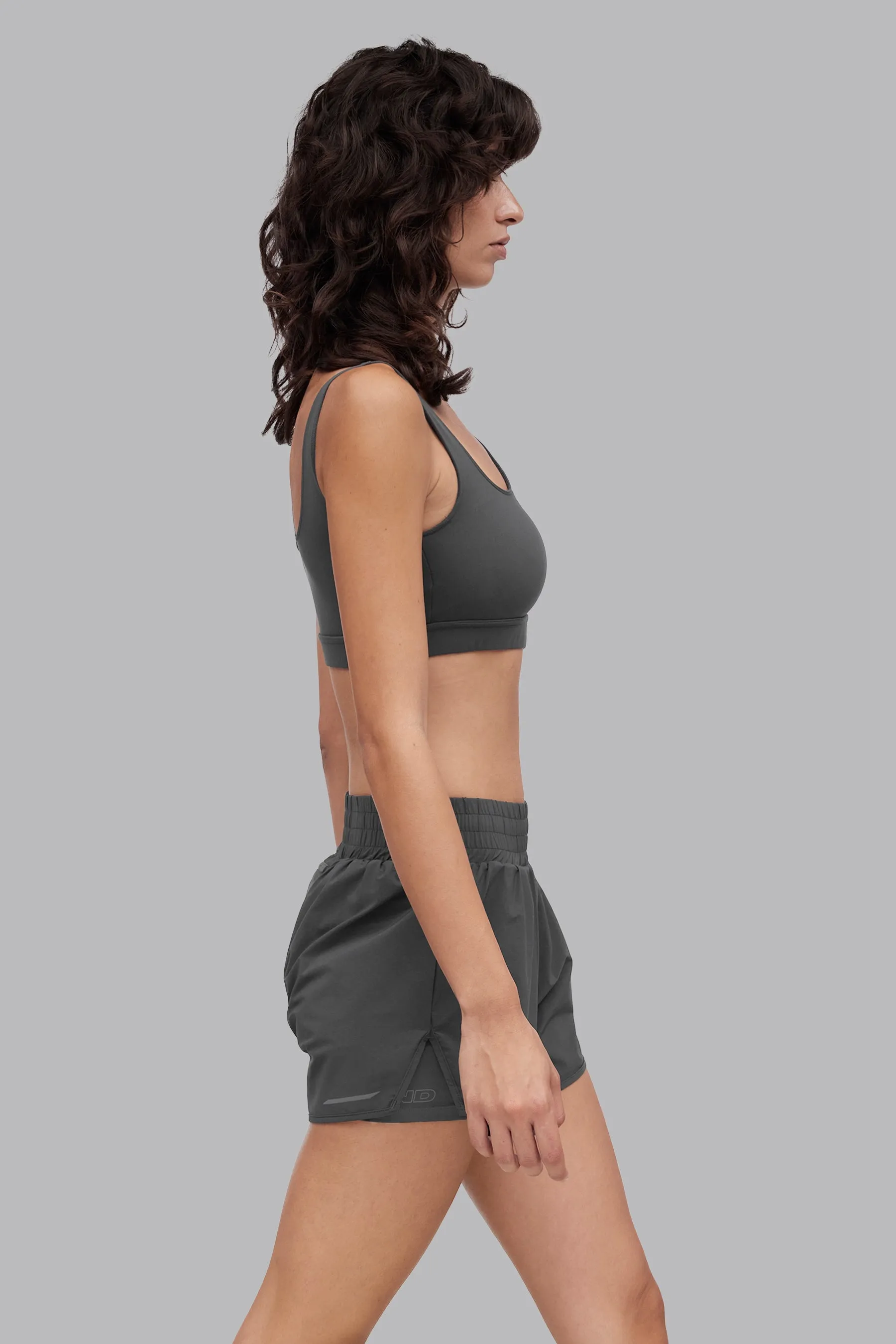 V_SCULPT® ASYMMETRIC SPORTS BRA - Dark Gray