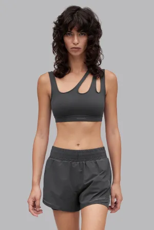 V_SCULPT® ASYMMETRIC SPORTS BRA - Dark Gray