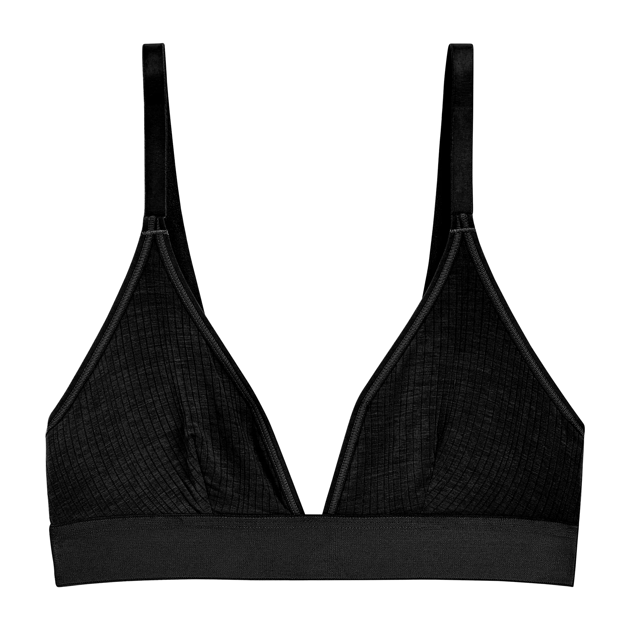 Whipped Triangle Bra in Black