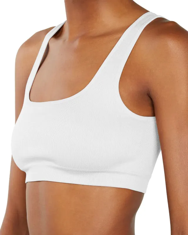 White High Sculpt Bra Rib