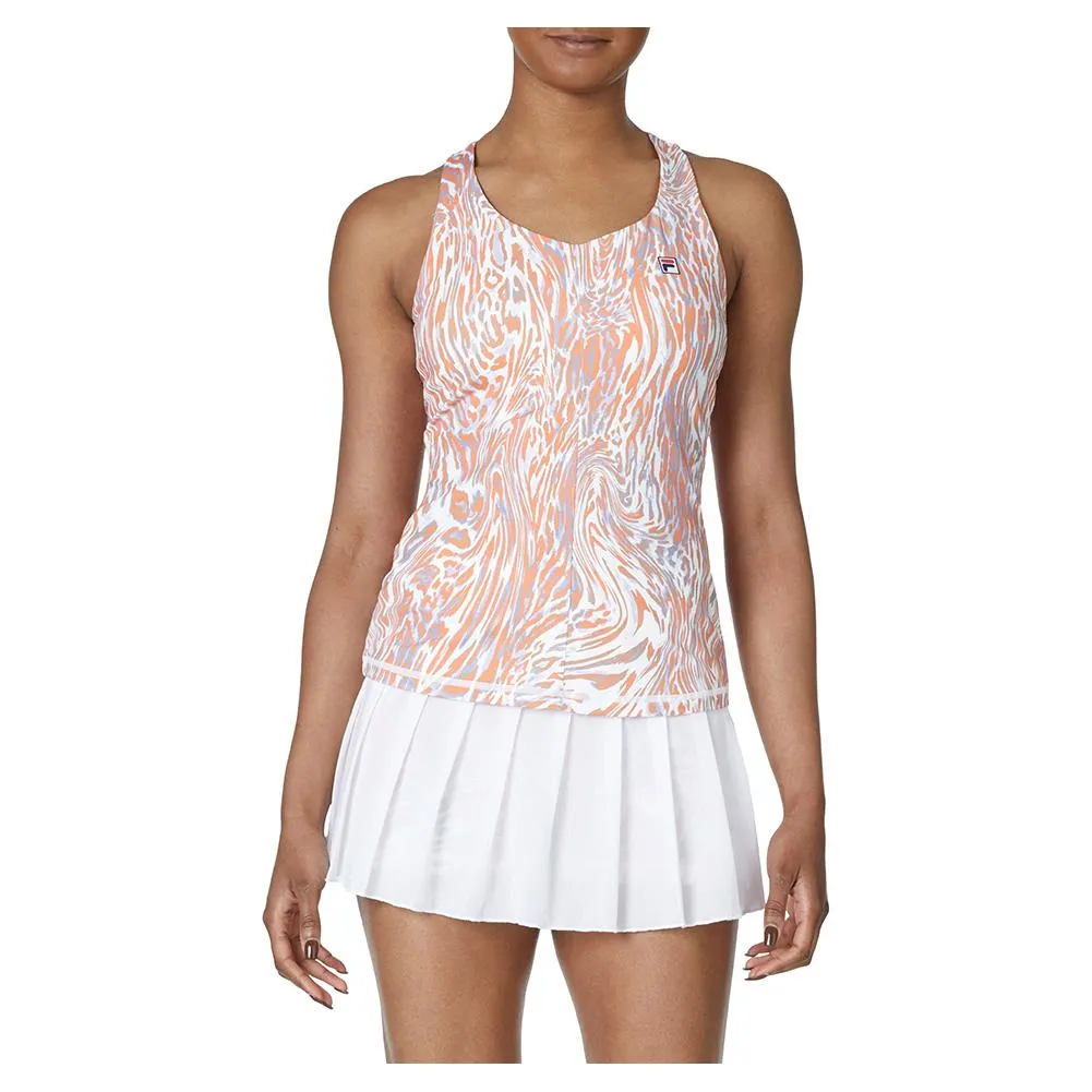 Womens Deuce Court Printed Racerback Tennis Tank Animal