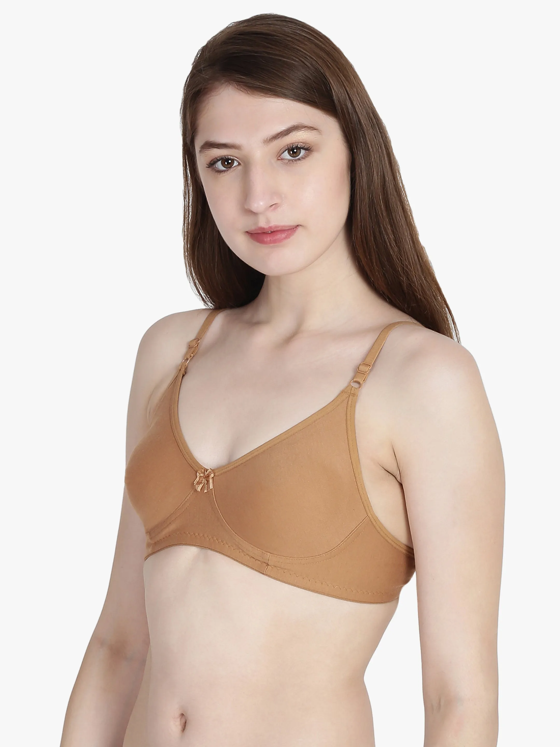 Women's Solid Nude Non-Padded T-Shirt Bra | COOL-skin-1 |