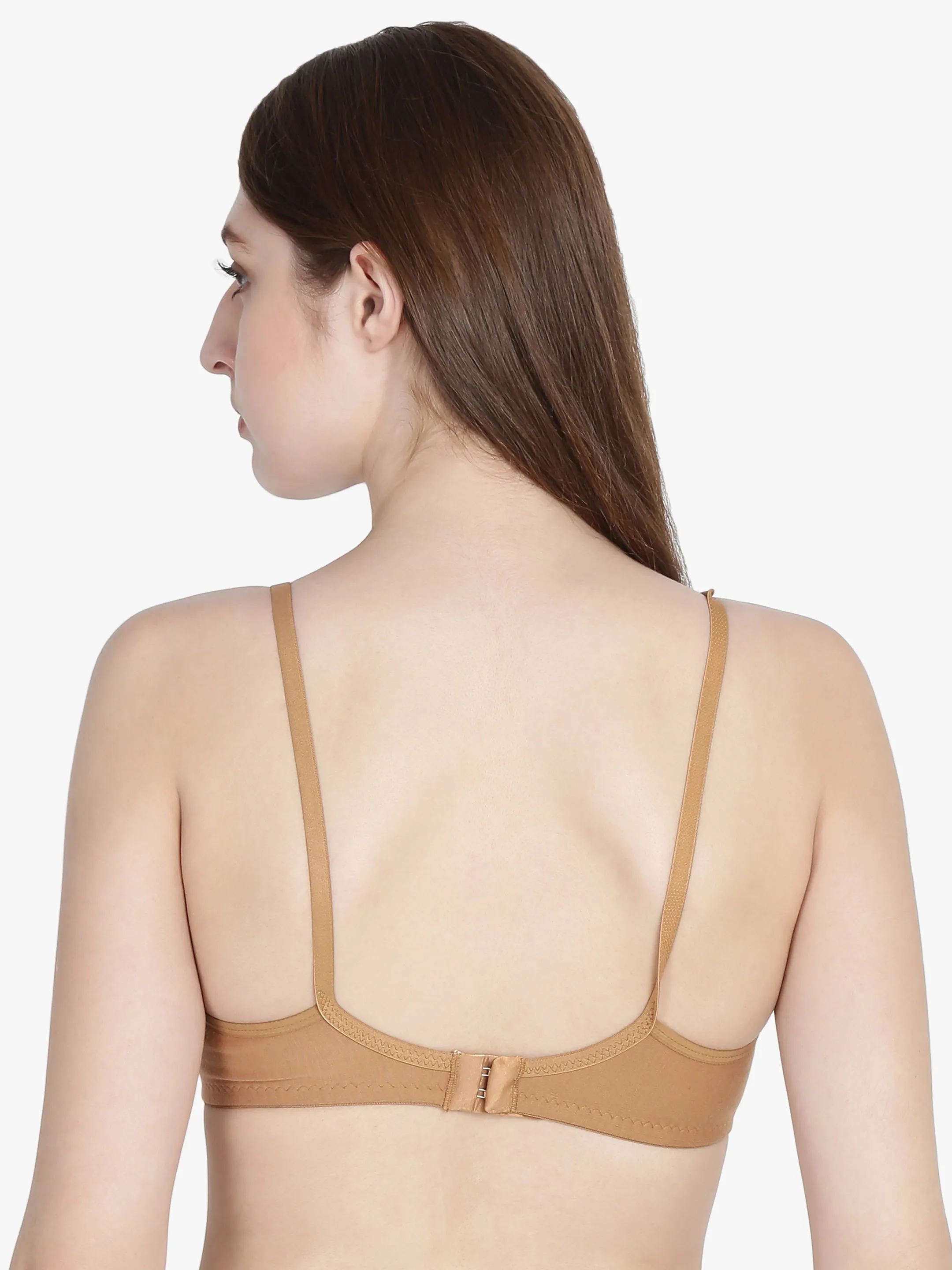 Women's Solid Nude Non-Padded T-Shirt Bra | COOL-skin-1 |